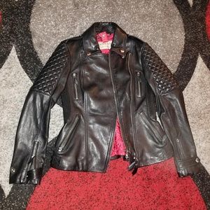 Burberry leather jacket